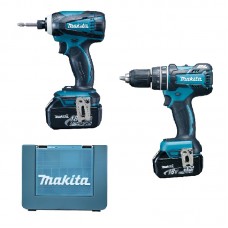 MAKITA 牧田牌 - DLX2003M 18V 孖批套裝 - 衝擊電鑽 (DHP480) + 衝擊起子機 (DTD146)